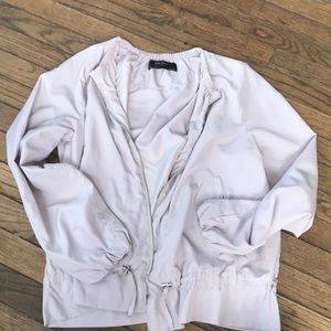 Zara lilac rain bomber jacket